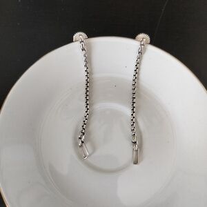 Jai Johan Hardy Sterling Silver Convertible Box Chain Drop Earrings